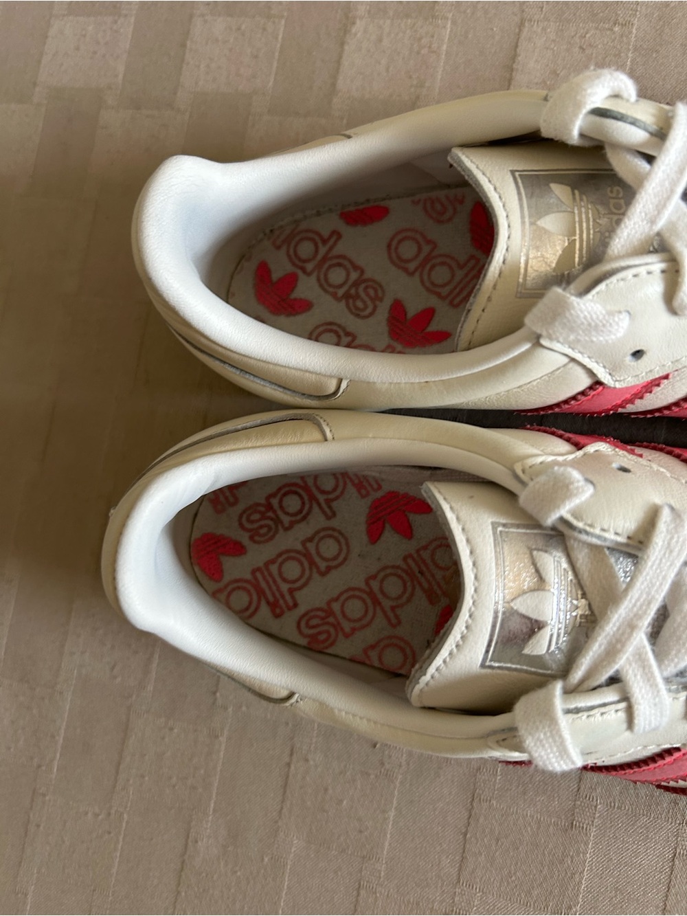 Adidas Samba OG Lucid Pink Sneakers - Cloud White/Rose Pink - Picture 8 of 15